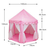 Carpa Grande Para Niños Juego De Princesa Torreón De Juguetes Para Interior Y Exterior Casa De Juegos Con Piscina De Bolas Para Bebés - details 10