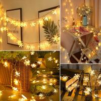 Guirnalda LED De 1M-30M Con Copos De Nieve Para Decoración De Navidad Árbol De Navidad Luces De Fairy Para Fiestas En Casa Accesorios De Noel Navidad 2025 - details 3