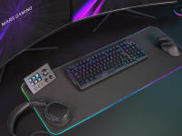 Mars Gaming MKPRO, Teclado Mecánico Gaming Completo, RGB Chroma, Switches Hot-Swap Mecánicos, Antighosting, Rueda de Control, Software Avanzado, Multiplataforma, Switch Silent , Idioma Español, Francés, Portugués, Italiano o Americano, Negro - details 1