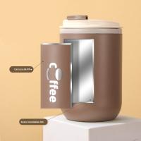 Taza De Café De Acero Inoxidable 304 Con Pajita Y Tapa, Antigoteo Para Bebidas Calientes Y Frías Adecuada Para Niños Y Adultos - details 0