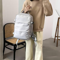 Mochila de viaje repelente al agua para mujer, carga USB para portátil con mochila escolar, con correa de equipaje, informal - details 21