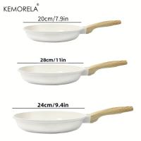 KEMORELA Sartén Antiadherente Con Recubrimiento De Granito Resistente Al Calor Manija Inducción Compatible 20/24/28cm 1PCS - details 4