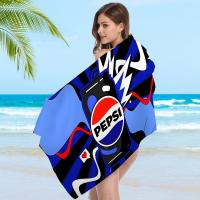 Toalla De Playa Anime P-Pepsi C-Coca Logo Absorbente Y Suave Para Niños Regalo Ideal Para Camping Gimnasio Toalla De Baño Rectangular Tamaño 30x60 Cm - details 1
