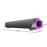 Altavoces para computadora, altavoces pequeños para PC con alimentación USB, RGB colorido - details 0