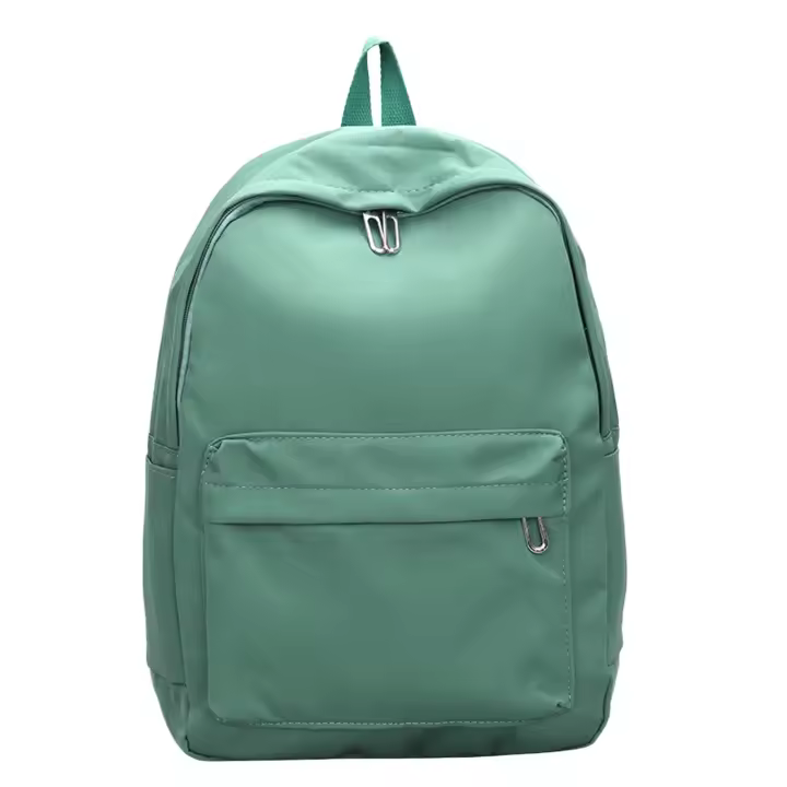 Mochipa de moda de color sólido, mochipa de Ocio para helbres y Mujeres, Universitario mochila de gran capacidad de diseño, mochila de viaje al Aire Libre a parudiantes de Secundaria, mochipa de Ocio para estudiantes de Primavera/Verano (GREEN) - 1