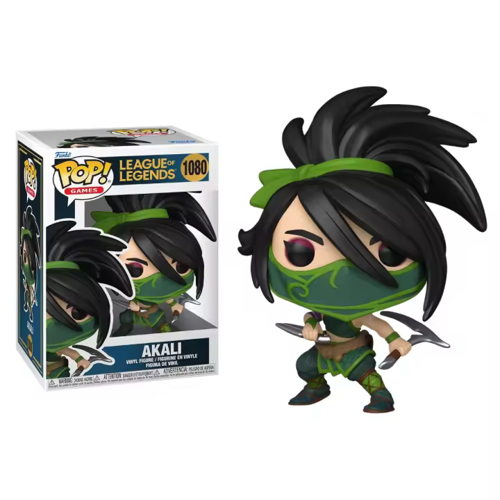 FUNKO POP! LEAGUE OF LEGENDS – AKALI, 83857, Nº1080, PRODUCTO CON LICENCIA OFICIAL - 1