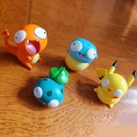 Colección De Figuras De Pokemon Pikachu Bulbasaur Charmander Squirtle Juguetes De Modelo Lindos Y Estúpidos Para Fans - details 4