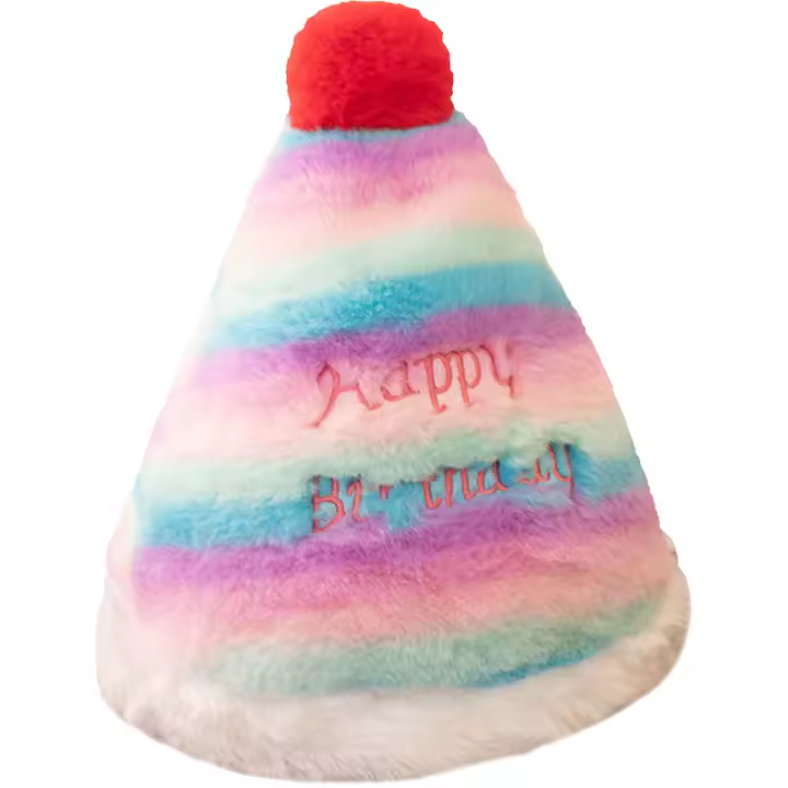 Regalo de Navidad creativo, pastel de cumpleaños, sombrero de cumpleaños, juguete de peluche, lindo regalo de cumpleaños - 1