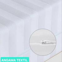 ANGAMA TEXTIL - Funda de Colchón Blanca con Cremallera en (L) Tacto Suave, Tejido 100% Poliéster, Microfibra  Transpirable, Antiácaros, Hipoalergénica, Medidas de cama 90cm 105cm 135cm 150cm ALD HOME CONFORT. - details 0