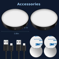 Luz Nocturna LED Recargable Táctil Con Batería Integrada De 1000mAh Portátil Para Armario Cocina Dormitorio Iluminación Dimmable - details 7