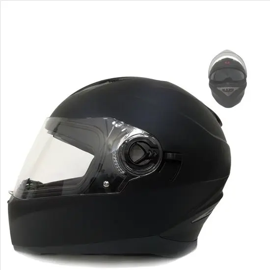 CASCO INTEGRAL BEST WAY NEGRO MATE CON GAFAS - 1