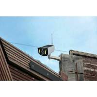 Cámaras simuladas de Seguridad exterior y antirobo con panel solar y detector de movimiento. CCTV LED impermeable, con LED luz roja que Destella con 20 LEDs - details 0