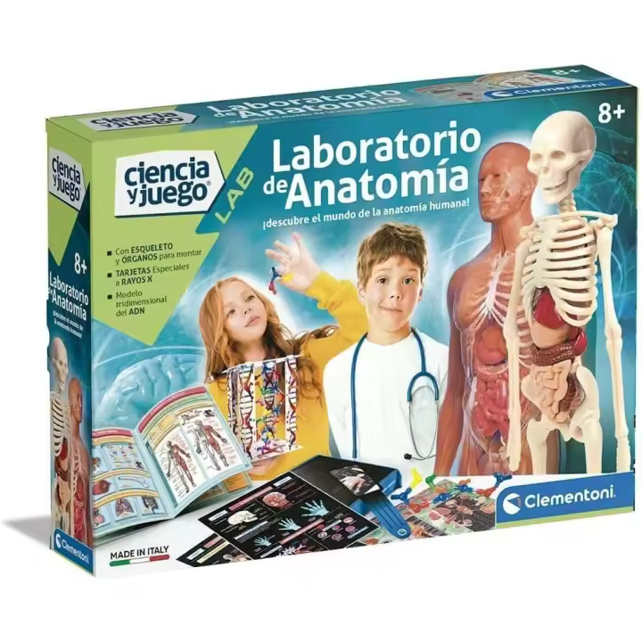 Clementoni, Laboratorio de Anatomía, Juego Educativo de Ciencias, Aprende Anatomía y Cuerpo Humano, en español - 1