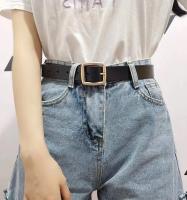 Cinturón De Cuero PU Suave Para Mujer Con Hebilla De Clavija Cuadrada Estilo Coreano Lujo Vintage Cinturón De Moda Para Jeans - details 4