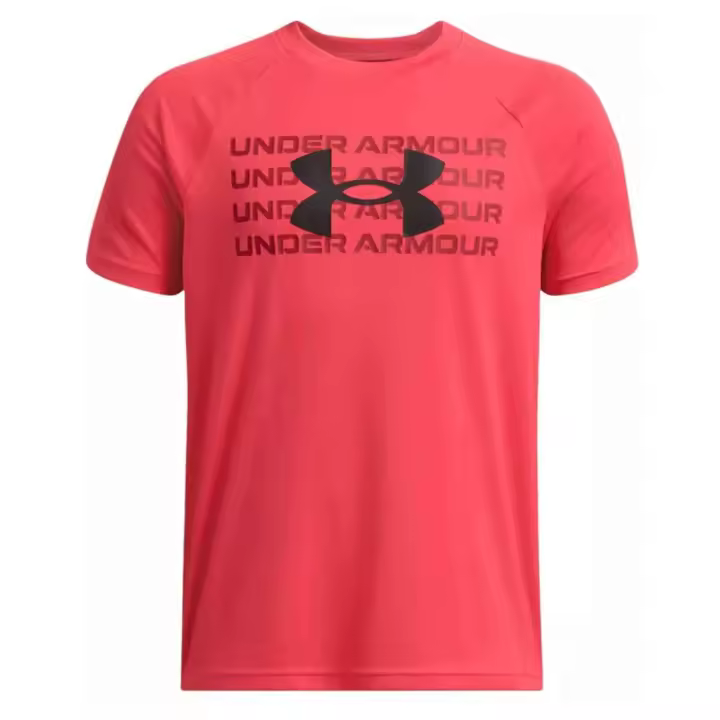 Camiseta de Manga Corta Under Armour  para unisex en color rojo - 1