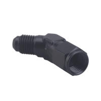 Adaptador De Combustible De Aluminio Anodizado AN4-AN12 Giratorio 45 Grados 90 Grados Fittings Negros Para Motor - details 4