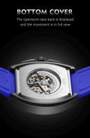 Reloj Mécanico LIGE Para Hombre Reloj De Pulsera De Lujo Negocios Cuadrado Correa De Silicona Resistente Al Agua 50M Moda Reloj Masculino Automático - details 2