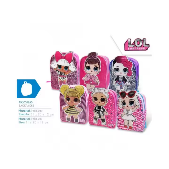MOCHILA INFANTIL 3D SURTIDA LOL SURPRISE - 1