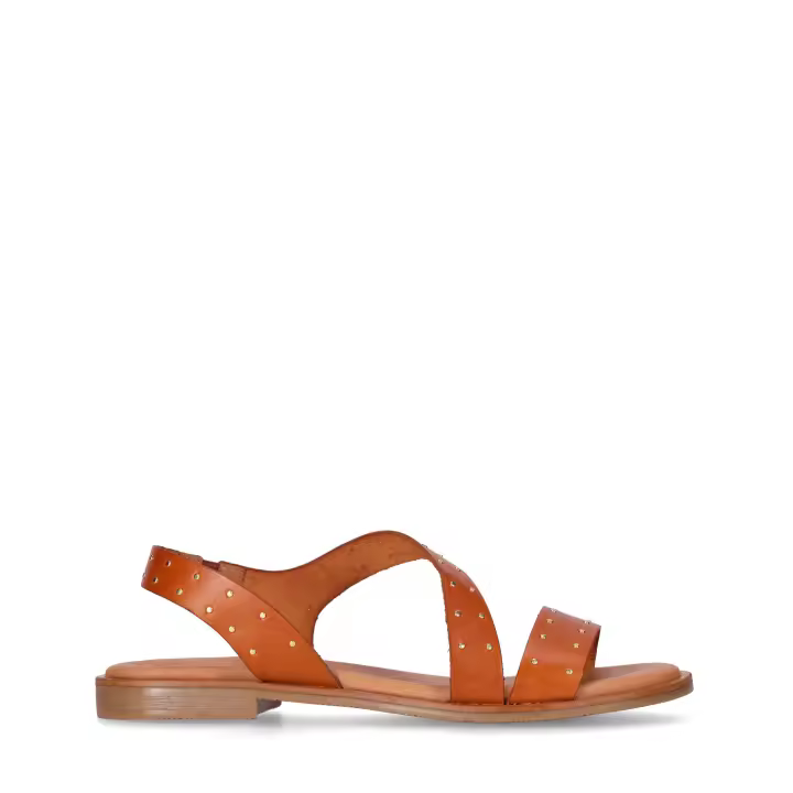 Chika10 Leather MUSAKA 16 Sandalias Planas Cuero/Tan - 1