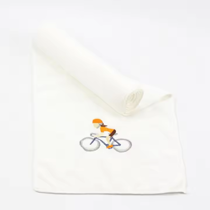 Toalla Deportiva Algodón Alta Calidad Color Sólido Transpirable Portátil Absorbe Sudor Toalla De Yoga Camping Al Aire Libre - 1