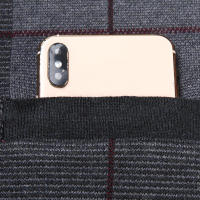 Suéter De Casual Para Hombre Chaqueta Sin Mangas Gruesa Para Otoño E Invierno Cardigan Con Estampado Rayado Cuello En V - details 6