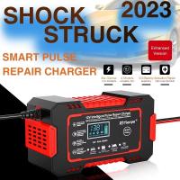 Cargador de batería de coche totalmente automático de 12 V y 6 A con pantalla LCD digital. Cargadores de reparación Power Pulse. Cargadores de batería de plomo-ácido húmedos y secos. - details 4