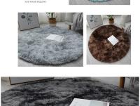 Carpetas Suaves De Peluche Redondas Para Sala De Estar Decoración De Hogar Dormitorio Y Habitación De Niños Alfombra Gruesa Pile Blanca - details 24