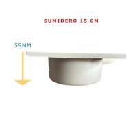 bricoloco.com Sumidero sifonico vertical desagüe patio y terraza exterior PVC con rejilla extraible Sumideros - details 5