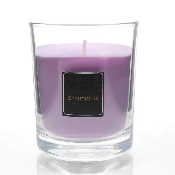NQT Velas Aromaticas en Vaso de Vidrio 120x80mm, 125gr - Vela Devorativa con Perfume - 1