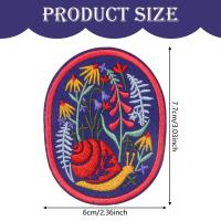 1PC Parche Bordado De Snail Y Flor Para Amantes De La Naturaleza Insignia Inspiradora Para Regalo DIY Parches De Hierro Para Ropa Chaqueta Sombrero Trucker - details 0