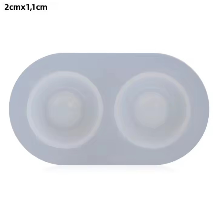 Molde De Silicona Para Ojos De Muñecas DIY Herramientas Creativas De Manualidades Accesorios Para Juguetes Medio Círculo De Sillíaco Reutilizable - 1