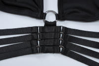 Conjunto De Dos Piezas Para Mujer Otoño Invierno Camiseta De Cuello V Con Espalda Descubierta Y Pantalones Delgados De Estilo Callejero - details 9