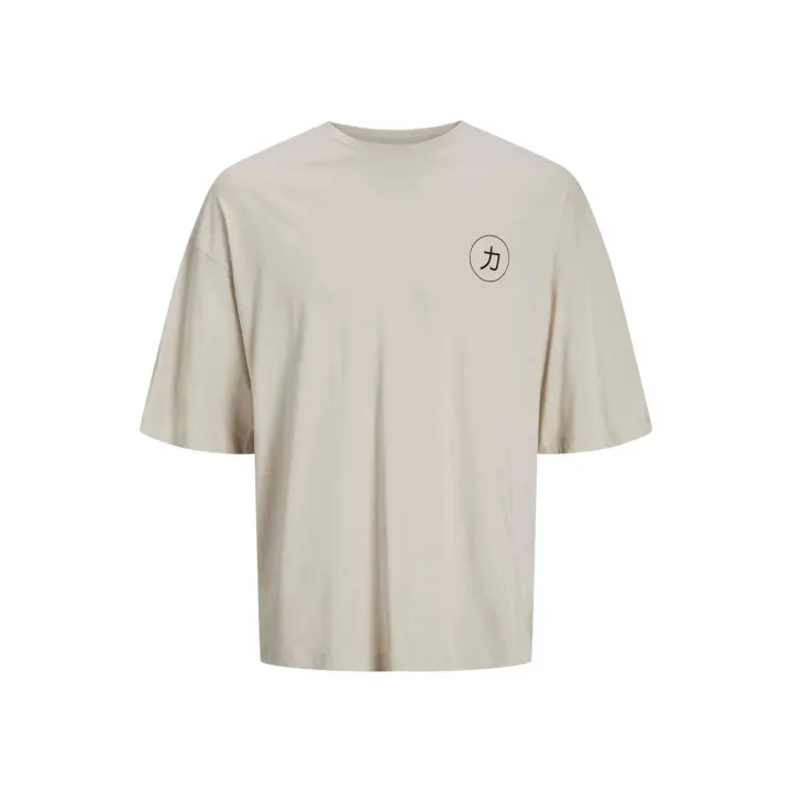 Camisetas M/C marca Jack & Jones modelo 12273504-Beige para hombre en color beig - 1