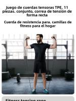 Conjunto De 11 Correas De Entrenamiento Muscular Multifuncional Resistencia De Cuerda Elástica Para Ejercicios De Fuerza Unisex - details 0