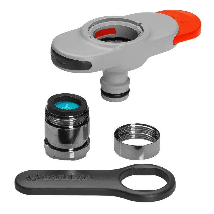 Adaptador para Grifo Interior Gardena - Fácil de Usar - Compatible con Grifos Convencionales - 1