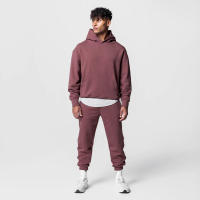 Sudadera De Algodón Grueso Para Hombre Con Capucha Deportiva Casual Conjuntos De Entrenamiento Pantalones Y Sudadera Para Gimnasio Y Correr - details 1