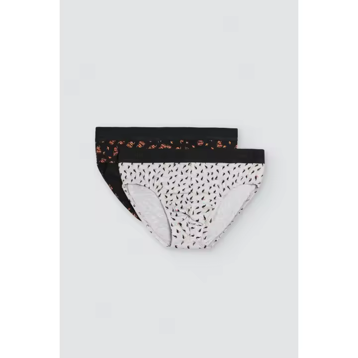 Ysabel Mora - Pack de 2 slips estampados Aloha - 1