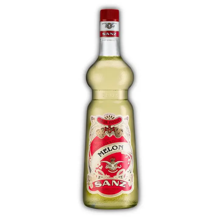 Sirope Melon Sanz 1 Litro sin Alcohol con un 16% de zumo de melón. - 1