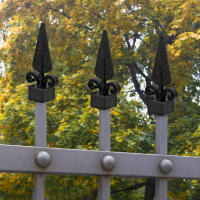 10 Pcs Cubiertas De Columna Para Valla Cabezas De Murdle En Plástico Accesorios Para Jardín Capas De Poste Decorativas - details 4