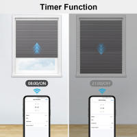 Cortina Cerradura De Rollo QCSMART Control Remoto Luz Retroiluminada Tuya Smart Life App Voz Google Assistant Alexa Compatible Con Motor Tubular 4 Vías - details 4