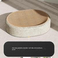 Cama De Rascado Para Gatos En Forma Oval Resistente Al Desgaste Sisal Almohadilla De Descanso Multifuncional Para Mascotas - details 3