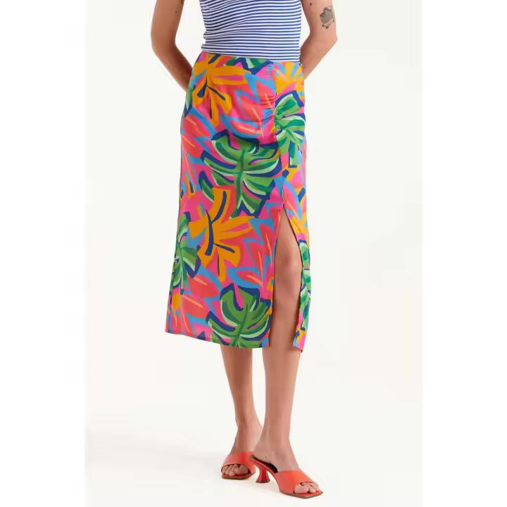 Compañia Fantastica Falda Midi Floral Samba - 1