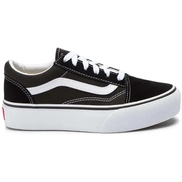 Calzado Vans modelo Uy Old Skool Platfor Black/True Whit en color Negro - 1