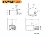 Bomba De Agua Submersible Sin Escobillas Ultra Silenciosa USB DC5V 4.8W Para Acuario Circulación 300L/H Elevación 300cm Resistente Al Agua - details 3