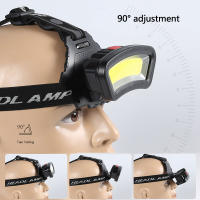 Linterna Frontal COB Potente Para Caza Pesca Y Camping Luz De Pescar Con Alcance Amplio Lámpara Recargable Impermeable - details 5