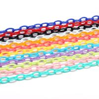 10pcs Cadena De Enlace Acrílico Colorido 50cm Con Cierre De Langosta Para Llaveros Collares Y Pulseras Herramientas De Joyería - details 6