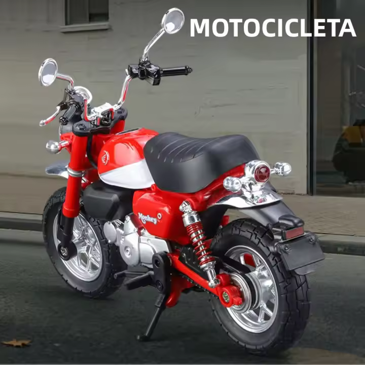 Honda Monkey Motocicleta De Aleación 1/12 Juguete De Modelado De Metal Con Suspensión Delantero Y Trasero Para Niños Regalo De Cumpleaños - 1