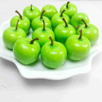 20Pcs Frutas Artificiales Manzanas Rojas De Plástico Simulación Real Para Cocina Fiesta Decoración De Interiores Tamaño 3.5x3cm - details 5