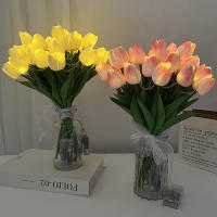 10/15pcs Luminosas Tulipanes LED Simulación Alta Calidad Flores Falsas Para Decoración De Hogar Y Fiestas Boda Decoración De Flores Artificiales - details 9