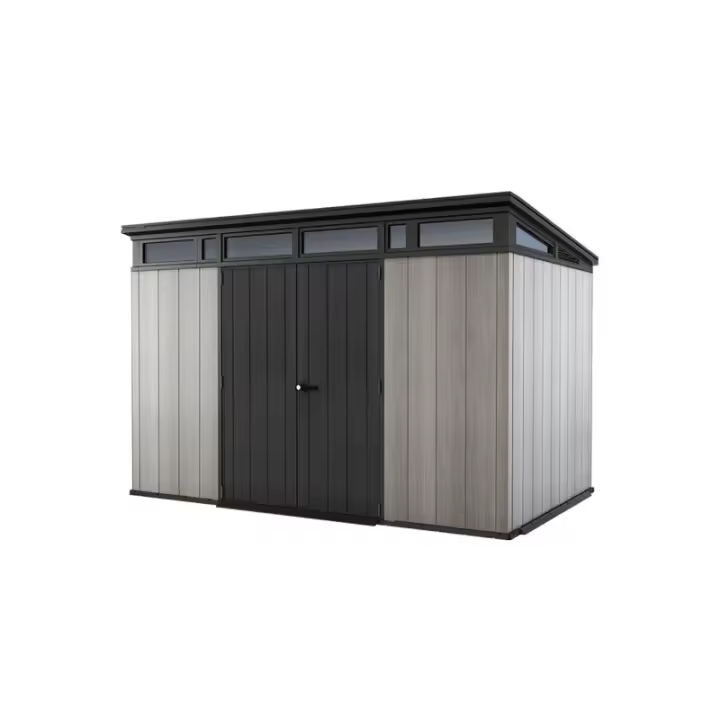 KETER 243408 Caseta de exterior Artisan 11x7. 340x218x226 cm y 7,4m2 - Deco Gris - 1